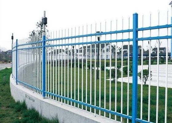 Chine Ligne de démarcation enduite de mur de poudre clôturant la double poutre avec le tuyau carré de 80*80mm fournisseur