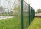 Barrière décorative verte de jardin de fer, panneaux faits sur commande de clôture de fil pour l'aménagement fournisseur